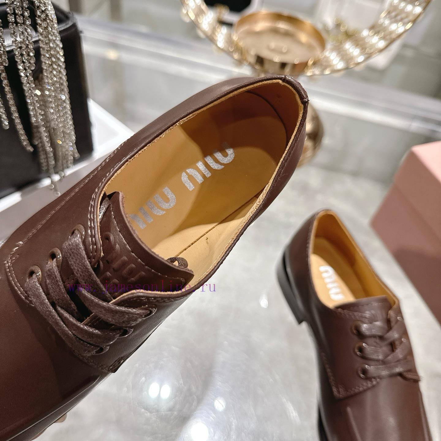 Miumi * 26 Early Spring New Vintage LoafersBased On The Classic Retro Shoe Shape The Texture Le su58b14p - Image 8