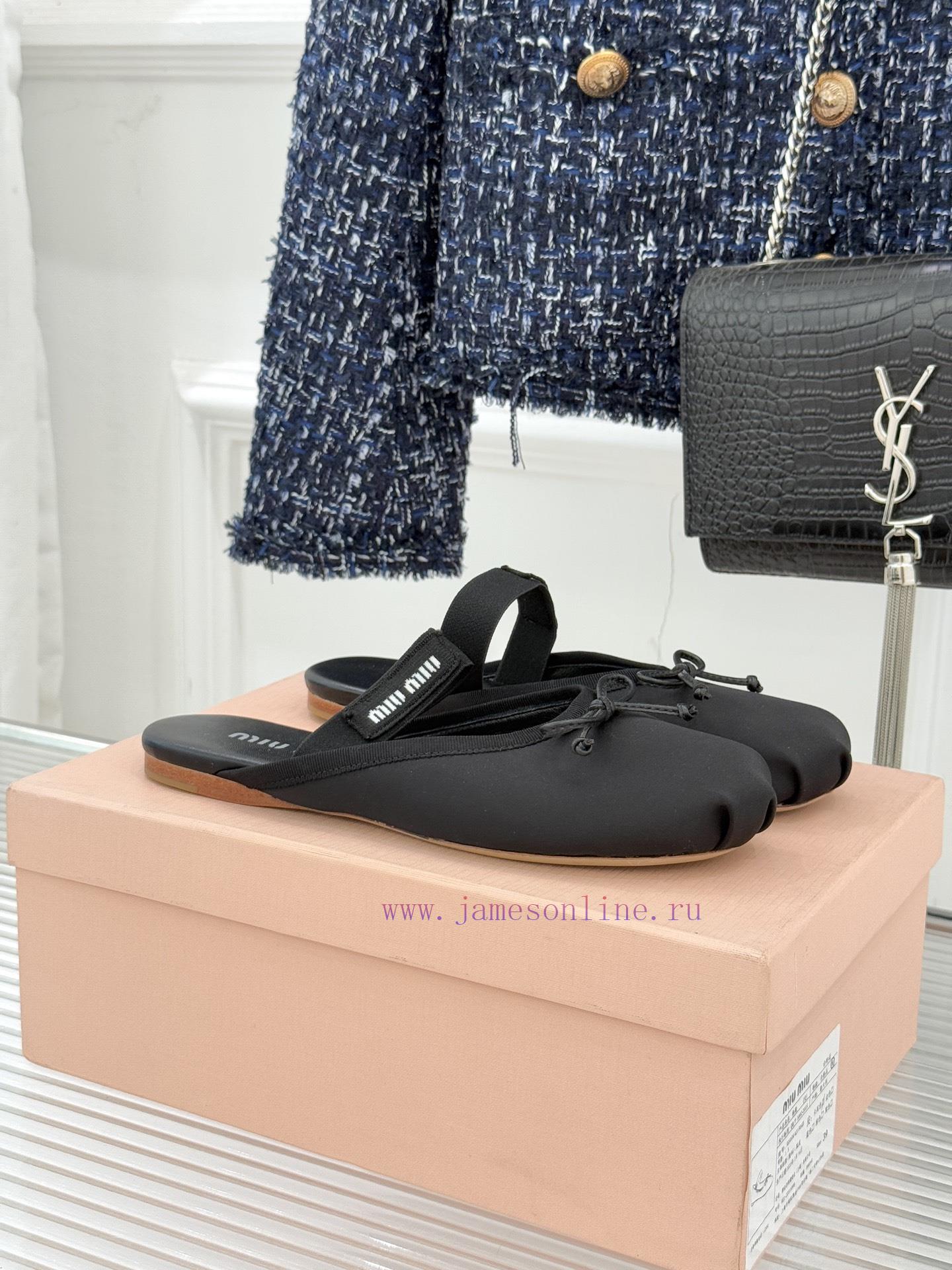 Miu Miu Classic Bow Letter Silkballet ShoesInheriting MIU MIU's Iconic Teenage Luxury GenesClas tmatxcnk