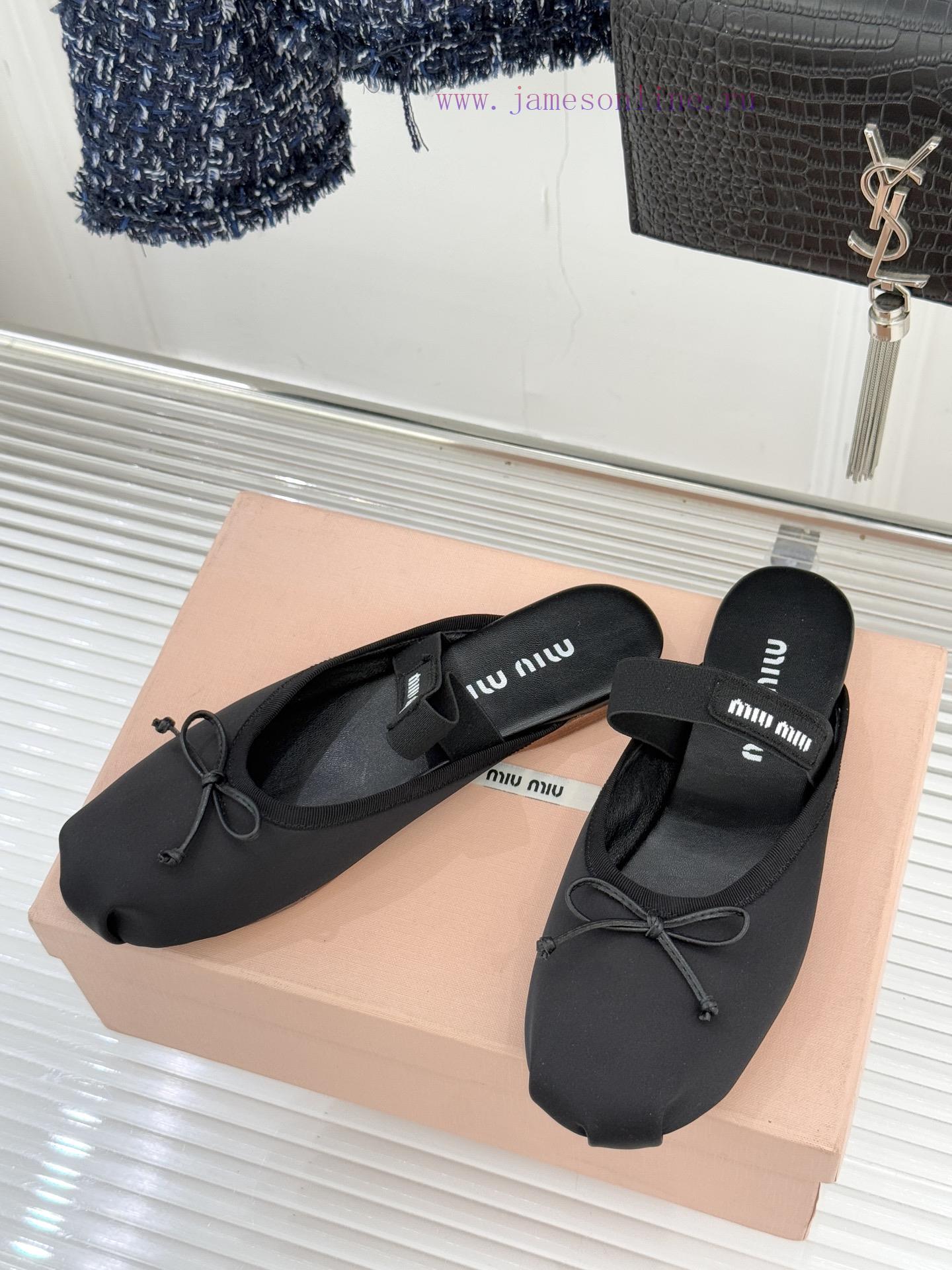 Miu Miu Classic Bow Letter Silkballet ShoesInheriting MIU MIU's Iconic Teenage Luxury GenesClas tmatxcnk - Image 3