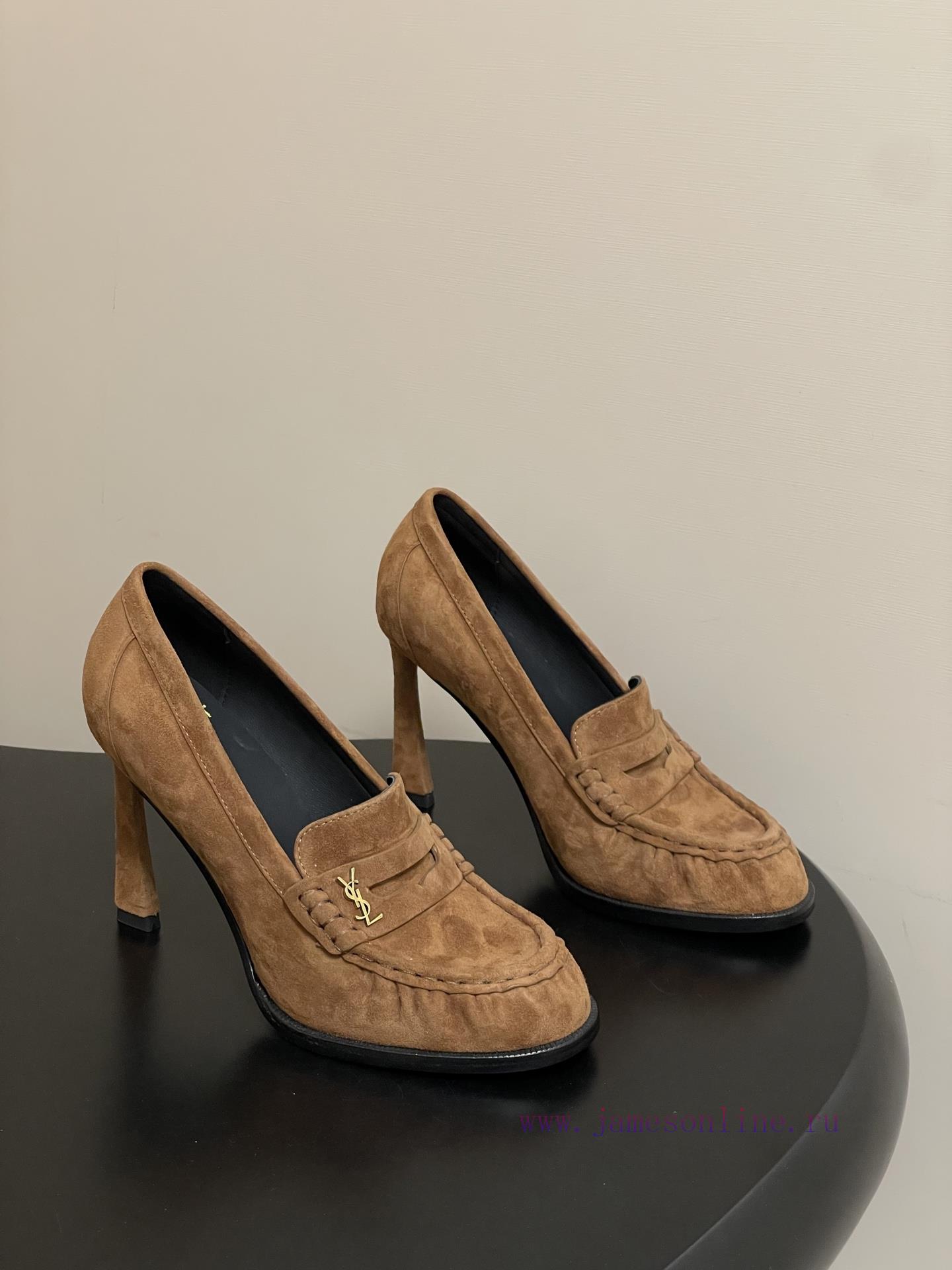 -Top QualitySaint Laurent FW26 New Arrival~YSL LE LOAFER High-heeled Loafers Series 26Fw Spring jjxlk18e