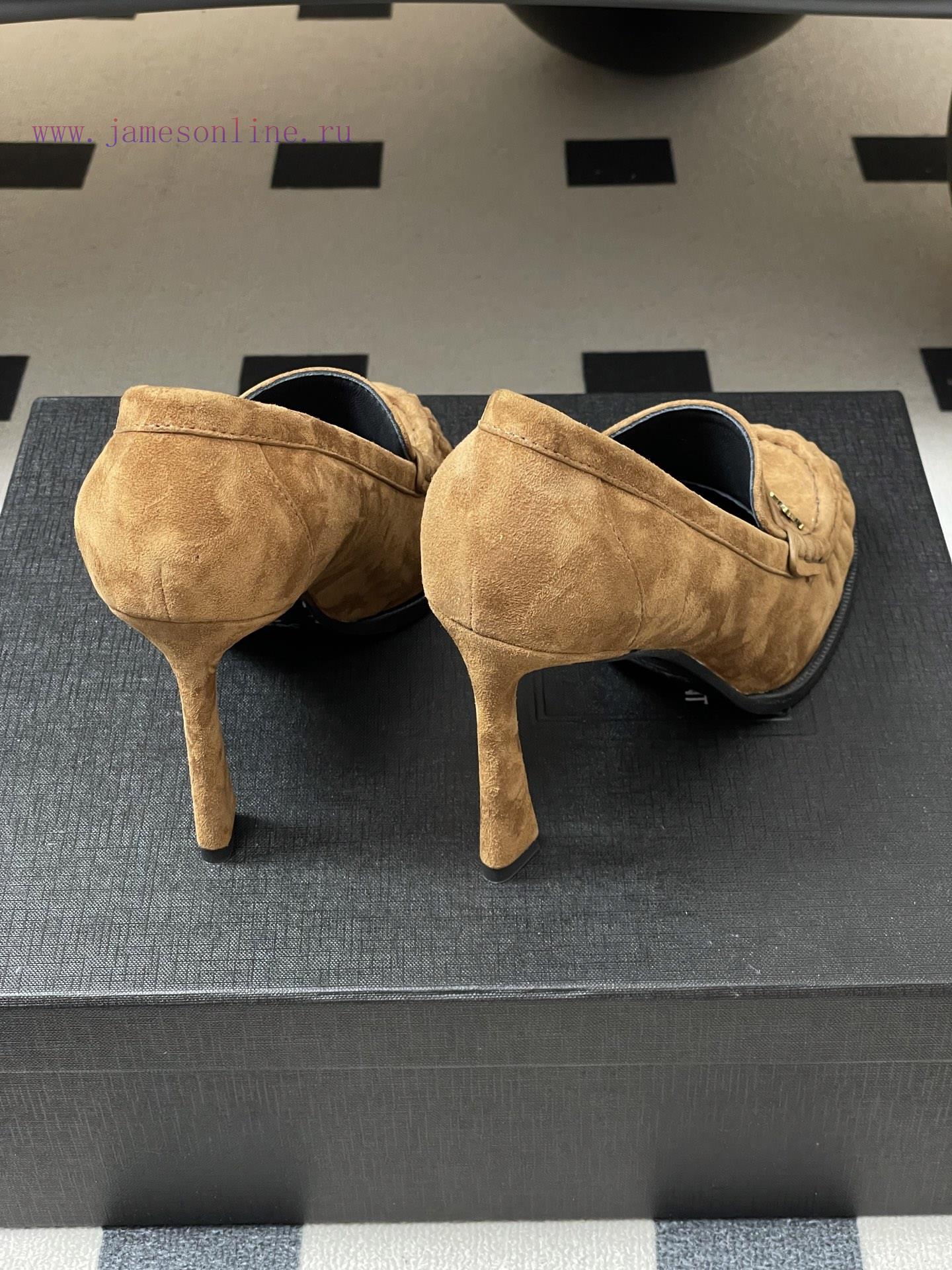 -Top QualitySaint Laurent FW26 New Arrival~YSL LE LOAFER High-heeled Loafers Series 26Fw Spring jjxlk18e - Image 10