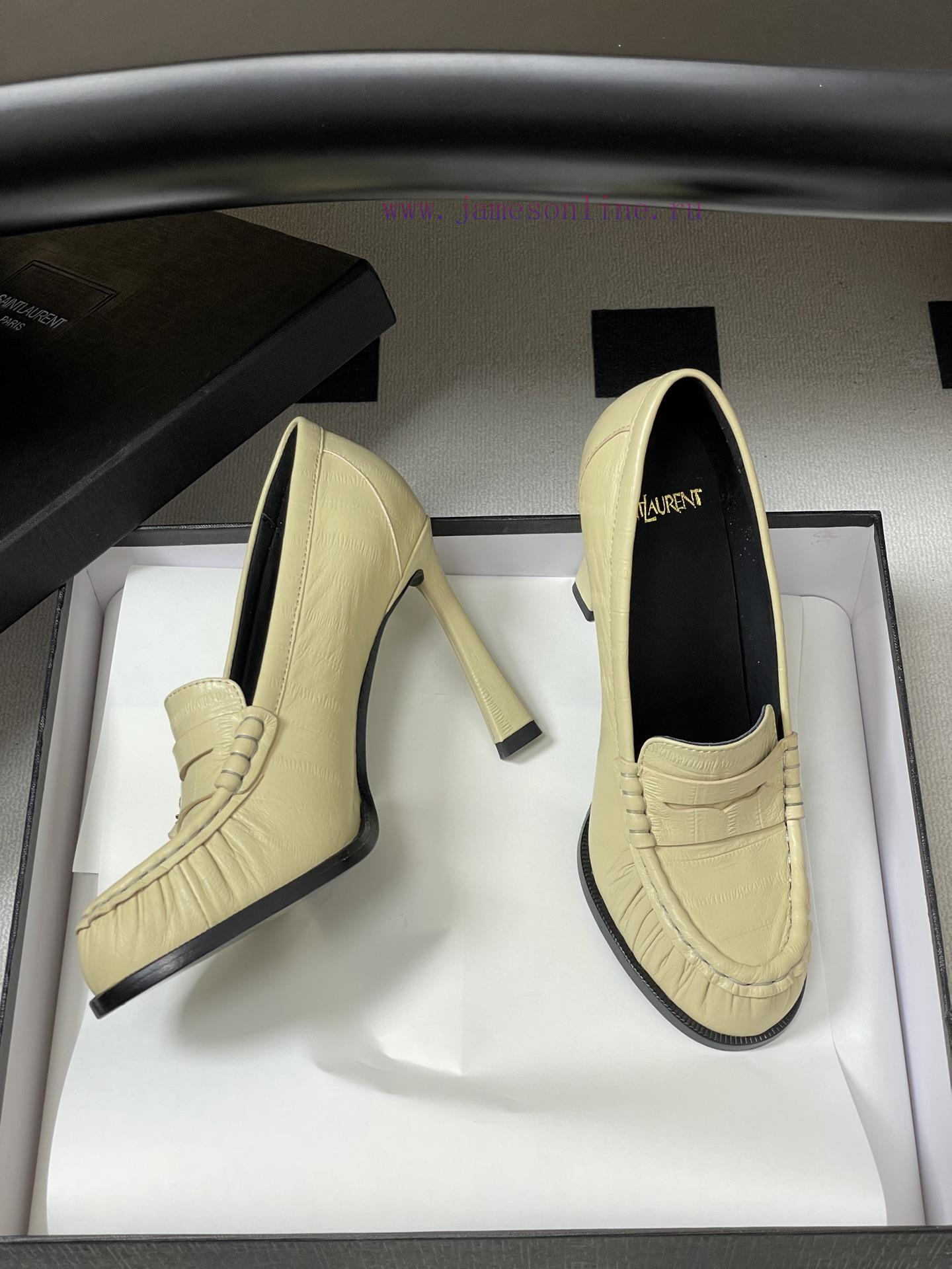 -Top QualitySaint Laurent FW26 New Arrival~YSL LE LOAFER High-heeled Loafers Series 26Fw Spring owzbrx0y - Image 6