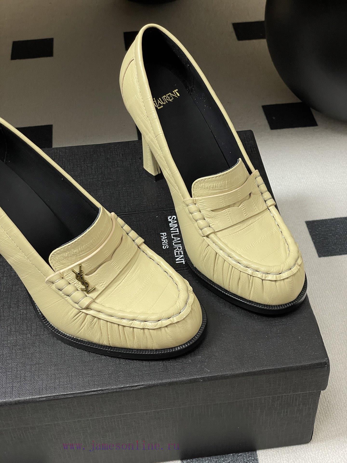 -Top QualitySaint Laurent FW26 New Arrival~YSL LE LOAFER High-heeled Loafers Series 26Fw Spring owzbrx0y - Image 10