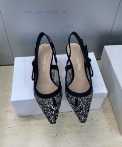 J'ADIOR Woven Women's Shoes Dior 2026 Early Spring New Color Fashion Show New Crystal Shoes Bli 1koark42