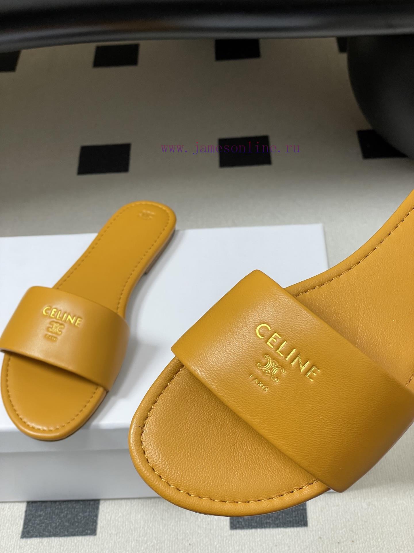 26ss Spring/Summer New CELINE/Celine Classic Triumphal Arch M ü Ller Shoes With One Strap Flat kontuhen - Image 10