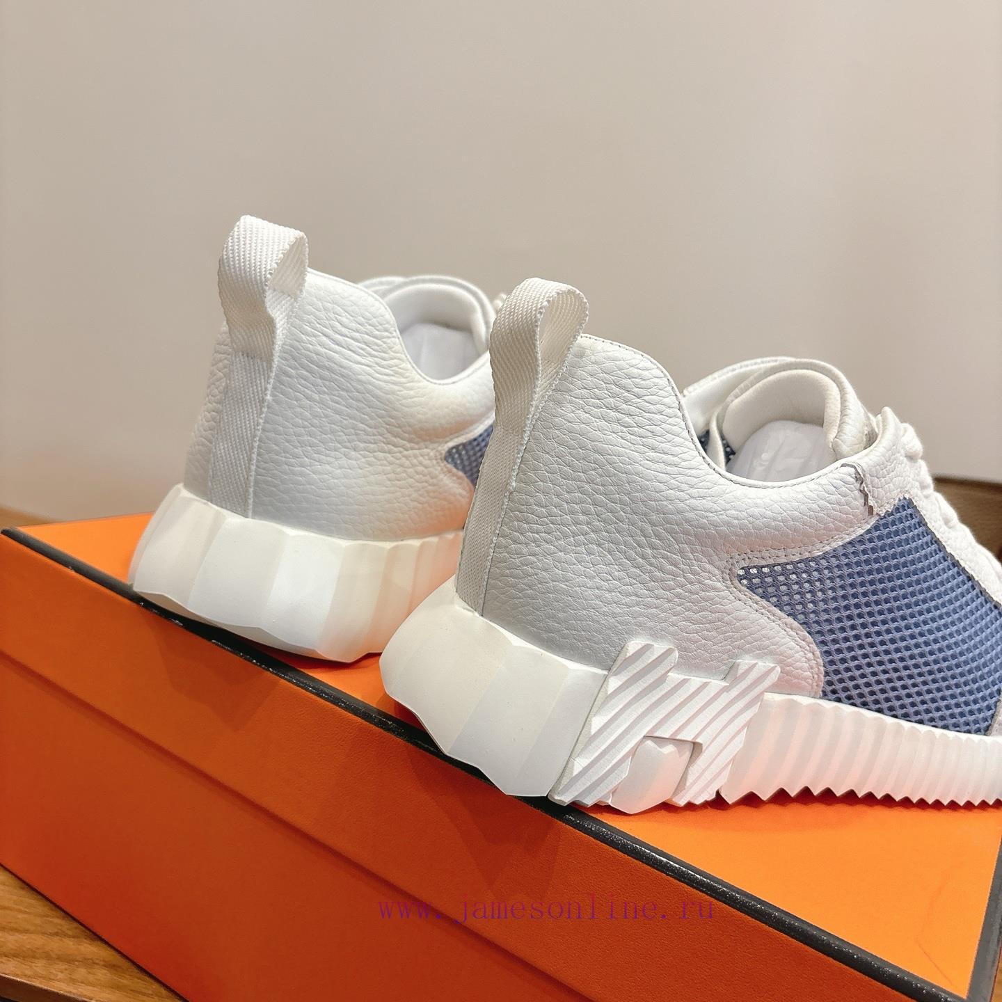 Men's 20 Couple's Hermes 26ss Early Spring White Shoes With Last Design And British Retro Style yi63m532 - Image 8
