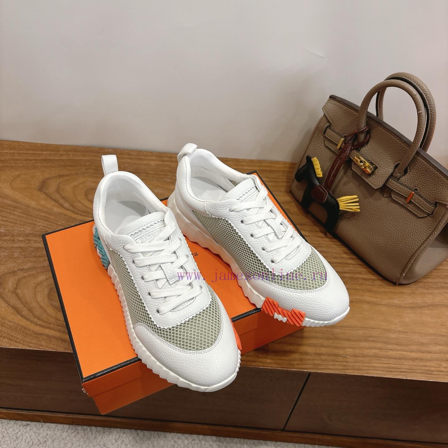 Men's 20 Couple's Hermes 26ss Early Spring White Shoes With Last Design And British Retro Style iojvxnix - Image 6